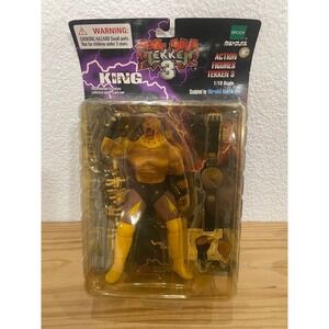 Epoch 1999 Tekken 3 Hiroki Hayashi KING Rare 7"Action Figure Sealed